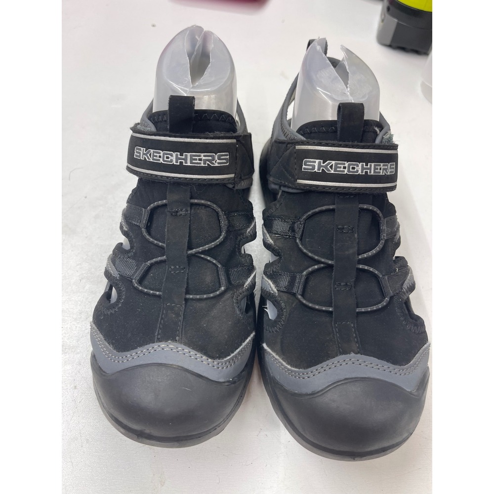 Skechers Black Charcoal Fisherman Sandals Closed Toe Hiking Shoes 406511L 5